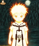 Naruto bambino in modalita chakra 